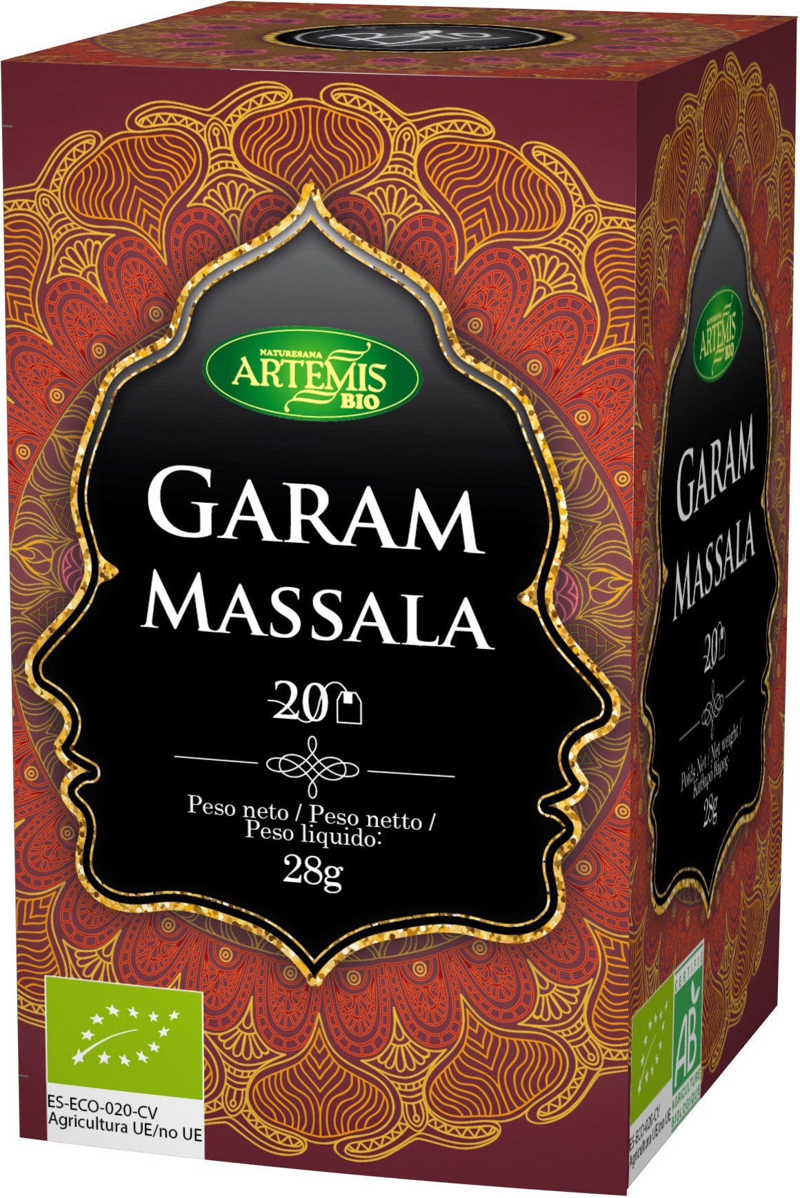 Artemis Bio Garam Massala Eco 20 Filtros Sin Teina Artemis Bio Garam Massala Eco 20 Filtros Sin Teina