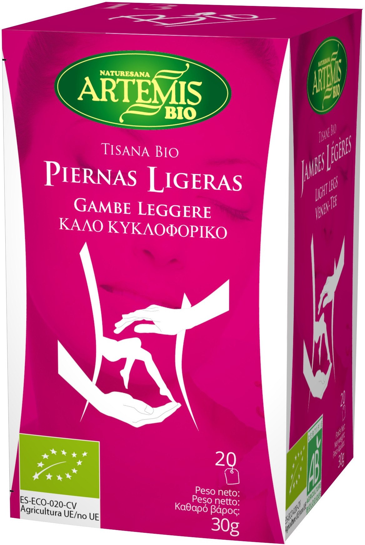 Artemis Bio Piernas Ligeras Eco 20 Filtros Artemis Bio Piernas Ligeras Eco 20 Filtros