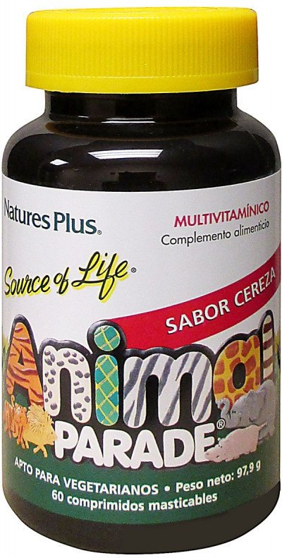 Natures Plus Animal Parade Multivitaminico Cereza 60 Comp Mast Natures Plus Animal Parade Multivitaminico Cereza 60 Comp Mast