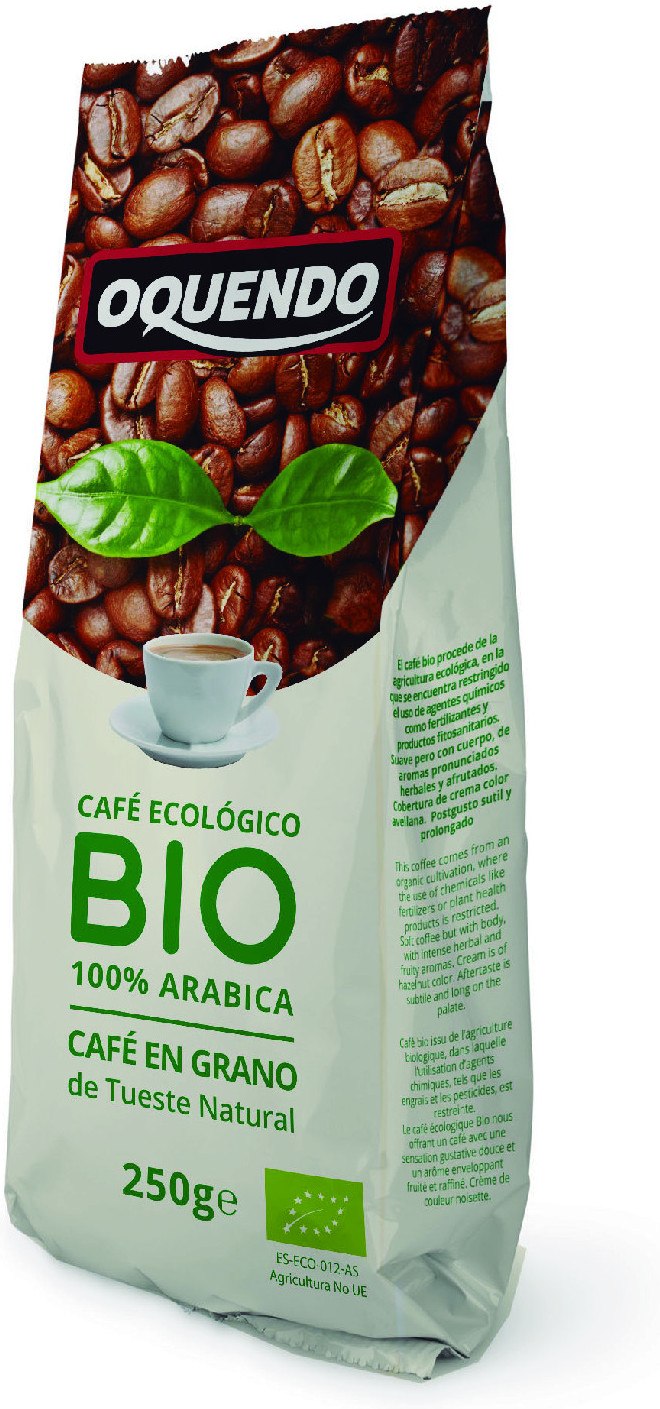 Oquendo Cafe En Grano Bio 100% Arabica 250 Gramos Oquendo Cafe En Grano Bio 100% Arabica 250 Gramos