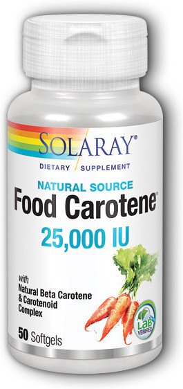 Solaray Food Carotene 50 Perlas Solaray Food Carotene 50 Perlas