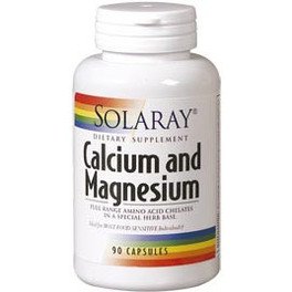 Solaray Cálcio e Magnésio 90 Vcaps