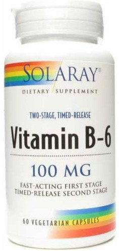 Solaray Vitamina B6 100 Mg 60 Caps Solaray Vitamina B6 100 Mg 60 Caps