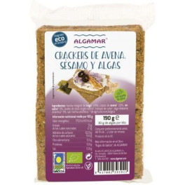 Algamar Cracker Avena Sesamo Y Algas Sin Levadura, Aceite