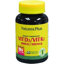Natures Plus Vitamina D3 / Vitamina K2 90 Cap