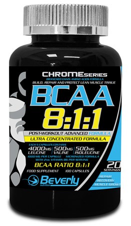 Beverly Nutrition BCAA 8:1:1 Post-Workout 100 caps Beverly Nutrition BCAA 8:1:1 Post-Workout 100 caps