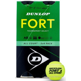 Dunlop Pelotas Tenis Fort All Court Ts X8