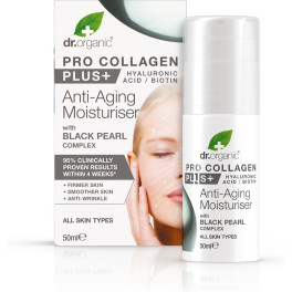 Dr Organic Crema Antiedad Pro-collagen Plus Y Perla Negra 50 Ml