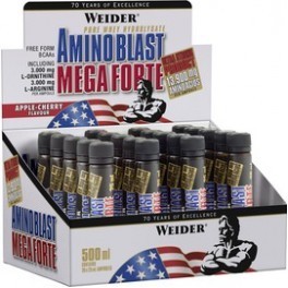 Weider Amino Blast Mega Forte 20 ampollas x 25 ml Weider Amino Blast Mega Forte 20 ampollas x 25 ml
