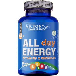Victory Endurance All Day Energy 90 Cápsulas - Com 12 Vitaminas, 9 Minerais e Antioxidantes provenientes do Chá Verde