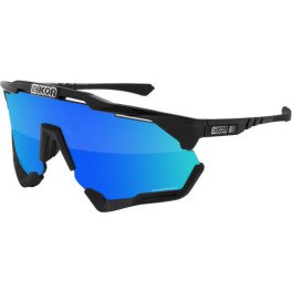Scicon Gafas Aeroshade Xl Scnpp Lente Multireflejo Azul/montura Negra