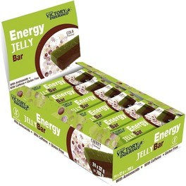 Victory Endurance Energy Jelly Bar 24 Barrette x 32 Gr con Caffeina - Forniscono Vitamine e Minerali / Senza Glutine
