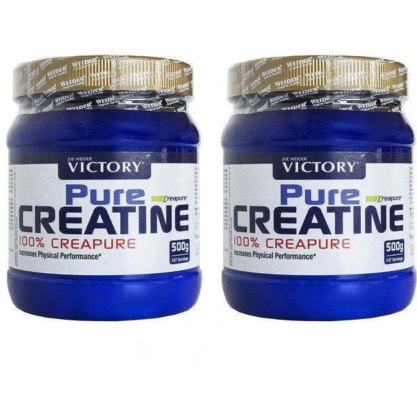 Victory Pure Creatine Pack (100% Creapure) 2 barattoli x 500 gr