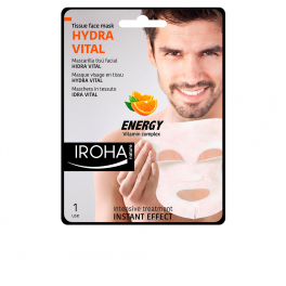 Iroha Nature Men Tissue Face Mask Hydra Vital Vitamin C 1 Use Hombre