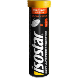 Isostar Power Tabs  Fast Hydration Sin Cafeína - 1 tubo x 120 gr (10 tabs x 12 gr ) 