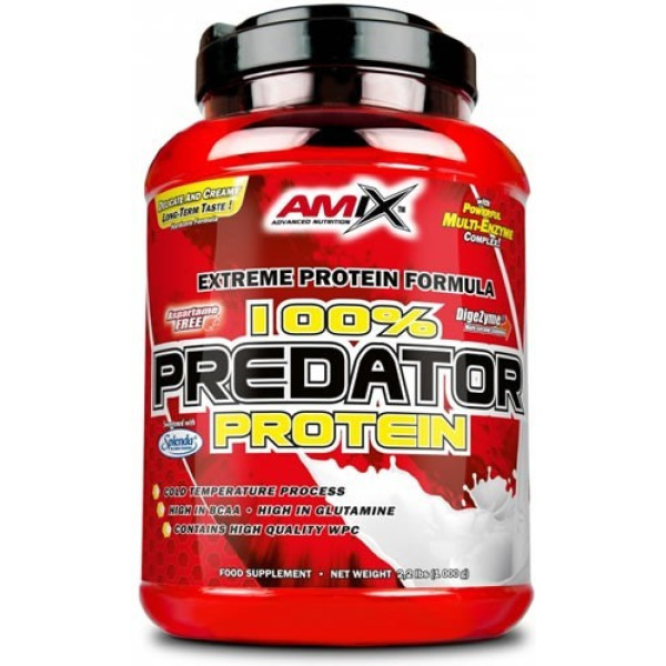 Amix Predator Protein 1 Kg - L-glutamine-eiwitten - Helpt spiergroei - Ideaal voor eiwitshakes