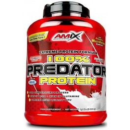 Amix Predator Protein 2 Kg Protéines L-Glutamine - Aide à la croissance musculaire - Protéine de lactosérum de qualité