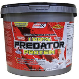 Amix Predator Protein 4 Kg - Proteine in Polvere, Crescita Massa Muscolare / Contiene Enzimi Digestivi