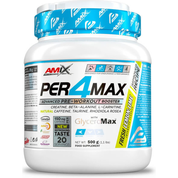 Amix Performance Per4MAX 500 gr - Carbohidratos de Rápida Absorción / Contiene Cafeína