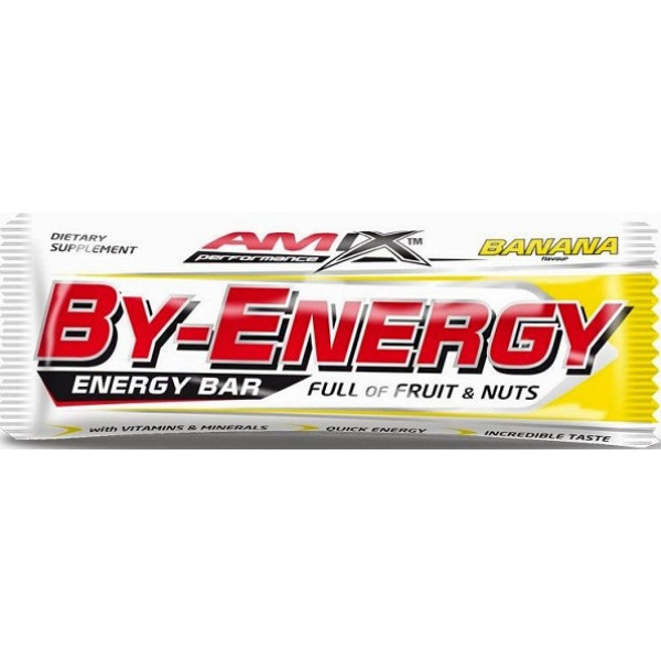 Amix Performance By-Energy Bars 1 barrita x 50 gr Aporta Vitaminas, Energía, Minerales y Aminoácidos
