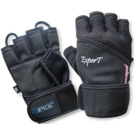 Atipick Guantes Halterofilia Amara/ Malla Expert Gel acolchado - NEGRO