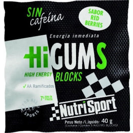 Nutrisport HiGums High Energy Caffeine Free 1 saqueta x 40 gr (5 Gomas)