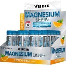 Weider Magnesio Liquido 20 Bottiglie x 25 Millilitri