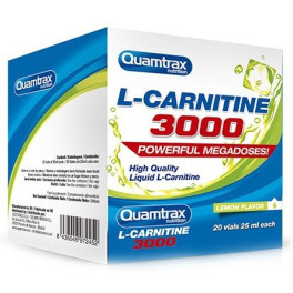 Quamtrax L-Carnitine 3000 20 flacons x 25 ml