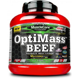 Amix MuscleCore OptiMass Beef Gainer 2,5 Kg - Perfecto para la Recuperación y Mantenimiento Muscular