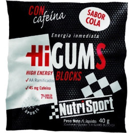 Nutrisport HiGums High Energy Con Caffeina 1 busta x 40 gr (5 caramelle gommose)