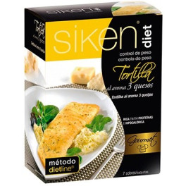 Siken Diet Gourmet Tortilla mit dem Aroma von 3 Käsesorten 7 Beutel x 24 gr