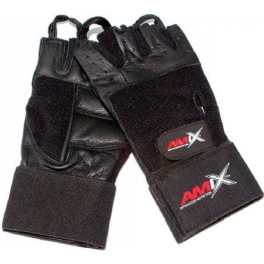 Amix Guantes de Muñequera BodyBuilding Gloves - Negro