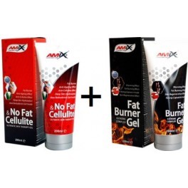 Pack Amix Fat Burner Gel + No Fat & Cellulite 2 botes x 200 ml Pack Amix Fat Burner Gel + No Fat & Cellulite 2 botes x 200 ml