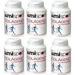 Amlsport Colágeno con Magnesio 6 botes x 270 comp Amlsport Colágeno con Magnesio 6 botes x 270 comp