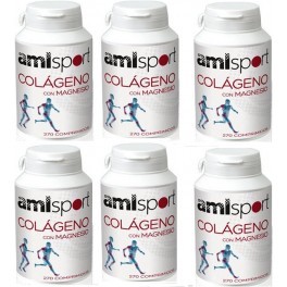 Amlsport Colágeno con Magnesio 6 botes x 270 comp Amlsport Colágeno con Magnesio 6 botes x 270 comp