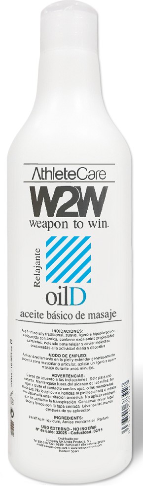 W2W OilD - Aceite Relajante Básico de Masaje 500 ml W2W OilD - Aceite Relajante Básico de Masaje 500 ml