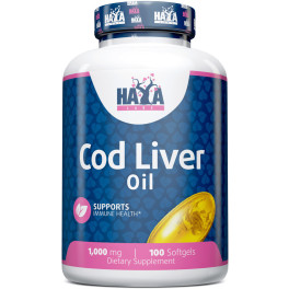 Haya Labs Cod Liver Oil 1000 Mg. - 100 Softgels 