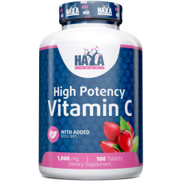 Haya Labs High Potency Vitamin C 1000 Mg With Rose Hips 100 Tabs