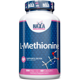 Haya Labs L-methionine 500 Mg - 60 Caps.