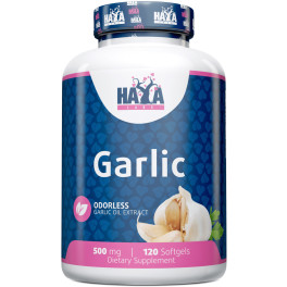Haya Labs Odorless Garlic 500 Mg. - 120 Softgels 
