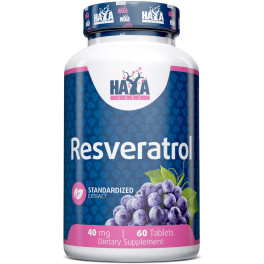 Haya Labs Resveratrol 40 Mg. - 60 Tabs. 
