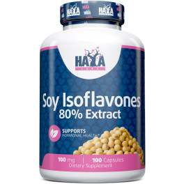 Haya Labs Soy Isoflavones 80% Extract Non-gmo 100 Mg - 100 Caps