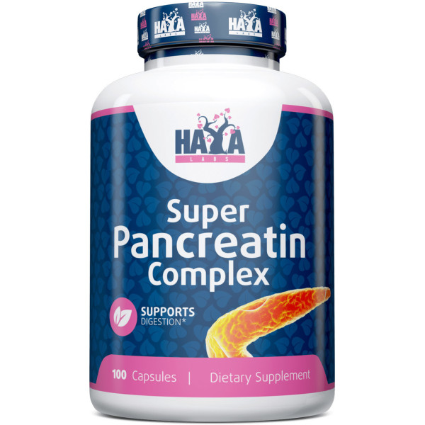 Haya Labs Super Pancreatin Enzymes - 100 Caps