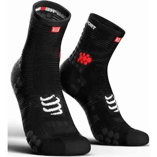 Compressport Calcetines Altos Pro Racing Socks V3.0 Run High Smart Negro