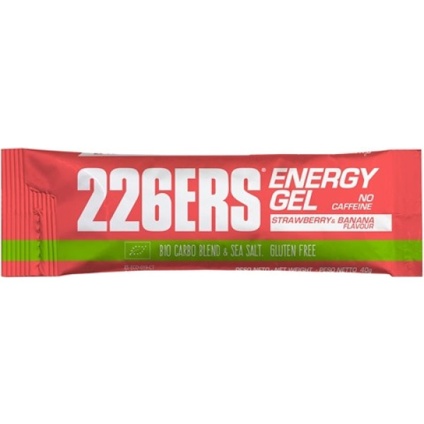 226ERS Energy Gel BIO Fresa-Platano Sin Cafeina - 1 gel x 40 gr