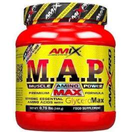 Amix Pro M.A.P com Glyceromax 340 Gr - Pré-Treino / Contém Glicerol Concentrado, Sabor Natural