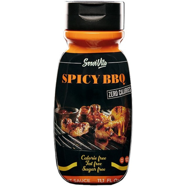 Servivita Spicy Barbecue Sauce ohne Kalorien 320 ml