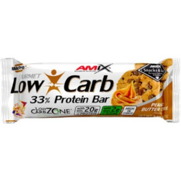 Amix Low-Carb 33% Protein Bar - Protein Bar 1 barra x 60 gr Regenera Músculos