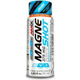 Amix Performance MagneShot Forte 375 mg 1 vial x 60 ml - Enriquecido con Vitamina B6, Sabor Neutro