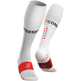 Compressport Calcetines Full Socks Run Blanco